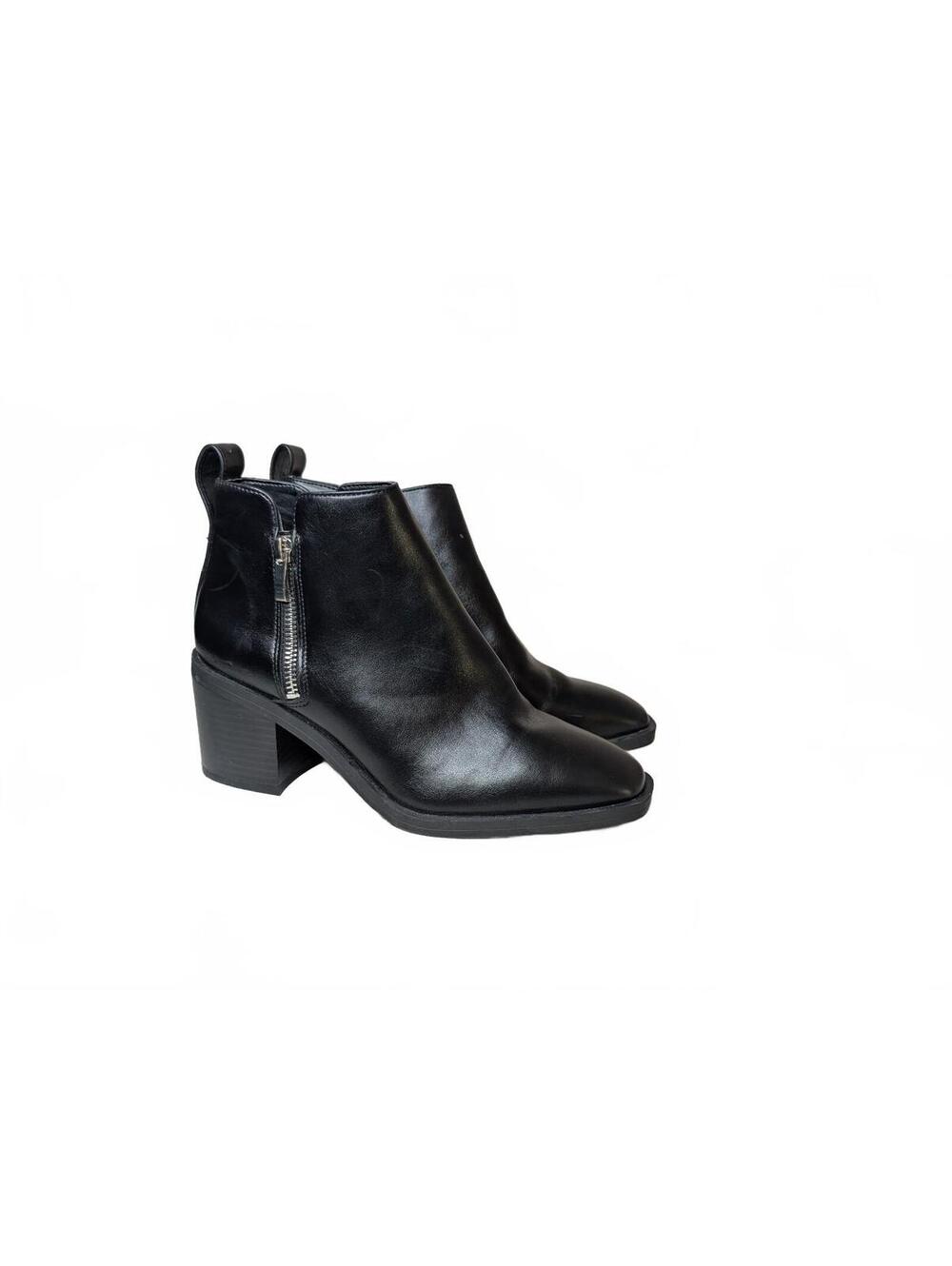Steve Madden Safira Black Ankle Boots Size 8.5